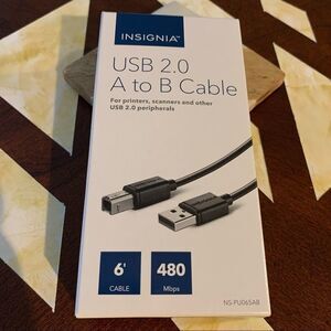 🟡 2/$10 🟡New USB 2.0 A to B printer cable 6’